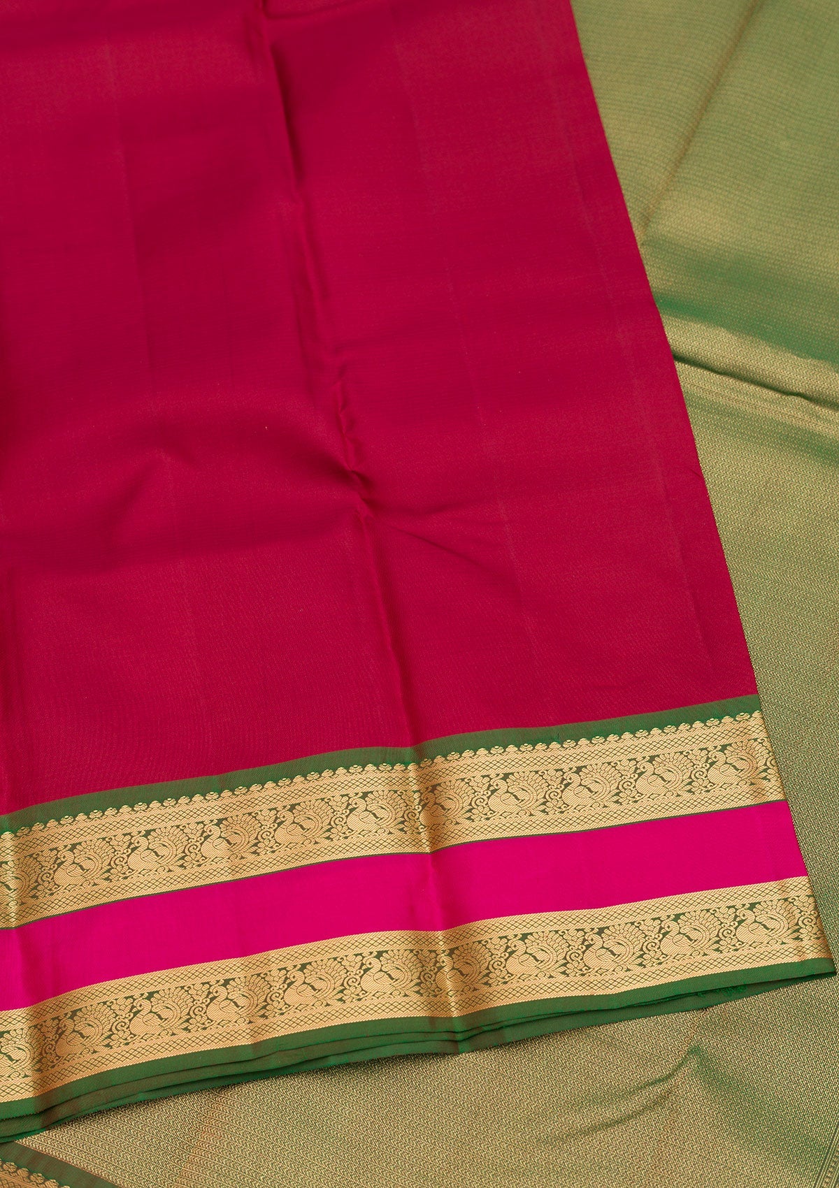 Maroon Zariwork Pure Silk Saree-Koskii