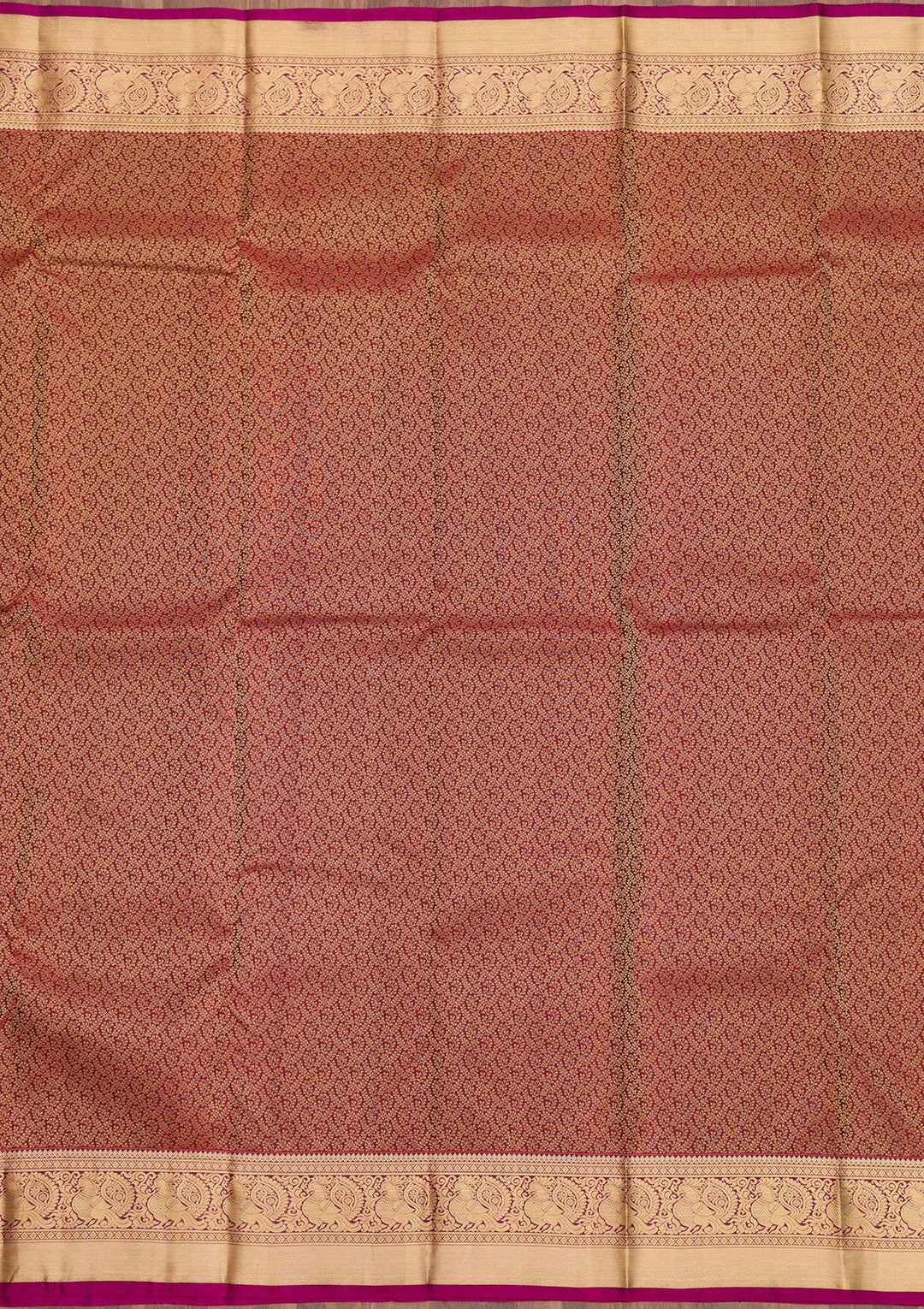 Maroon Zariwork Pure Silk Saree-Koskii