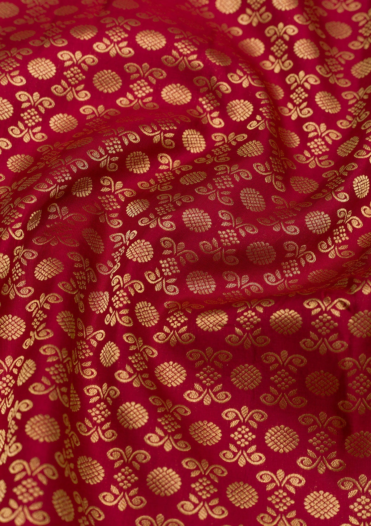 Maroon Zariwork Pure Silk Saree-Koskii