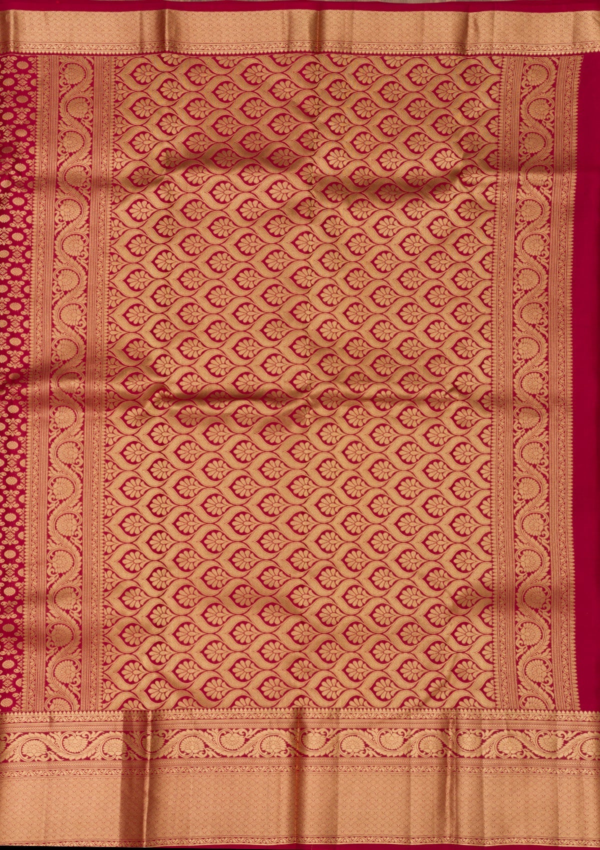 Maroon Zariwork Pure Silk Saree-Koskii