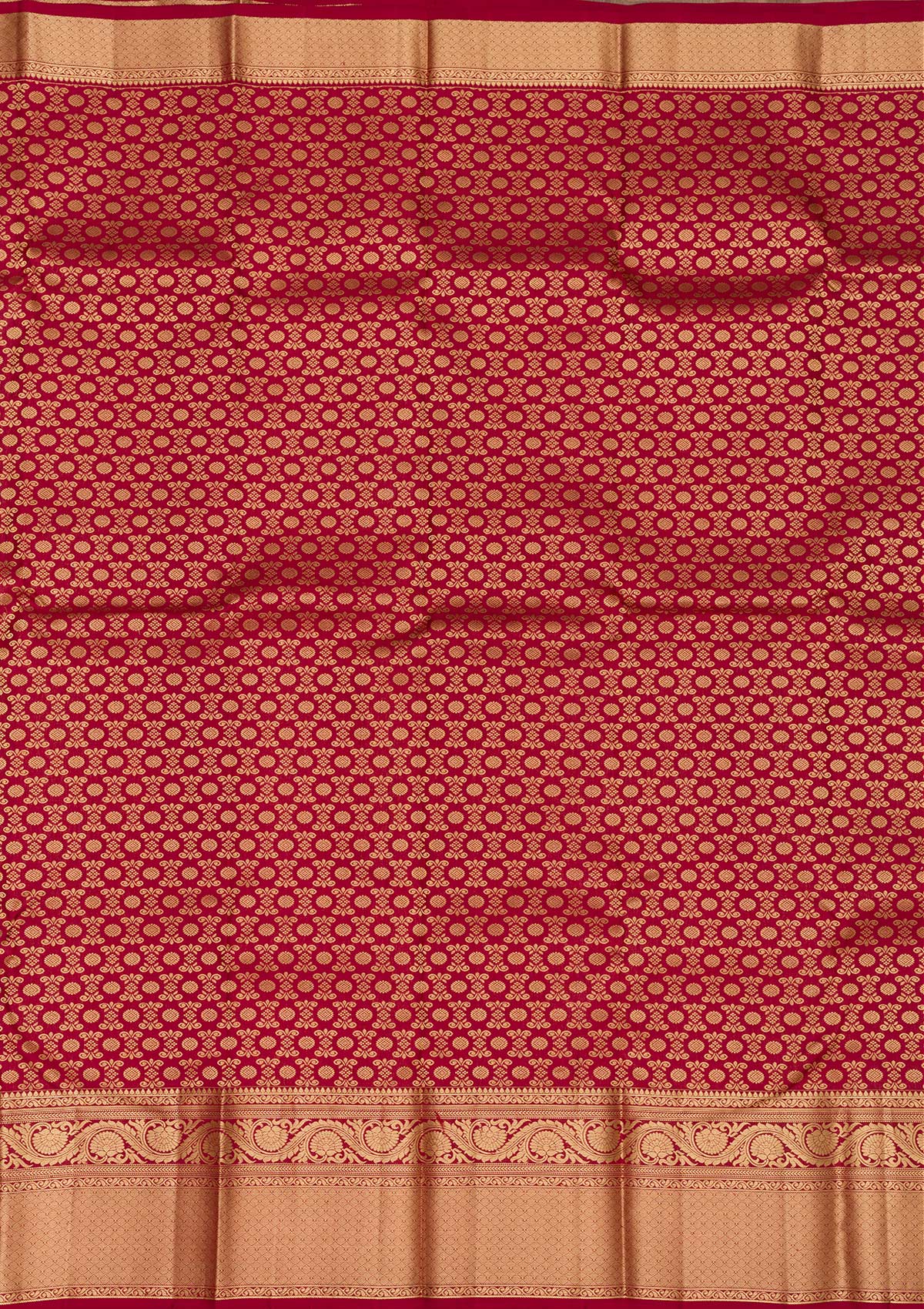 Maroon Zariwork Pure Silk Saree-Koskii