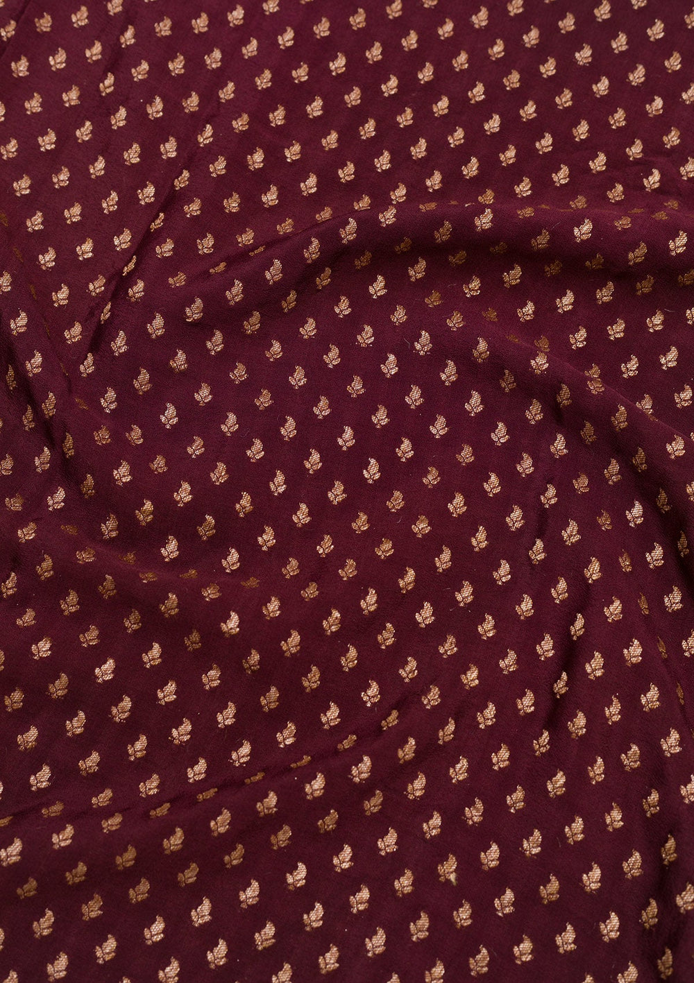 Maroon Zariwork Pure Silk Saree-Koskii