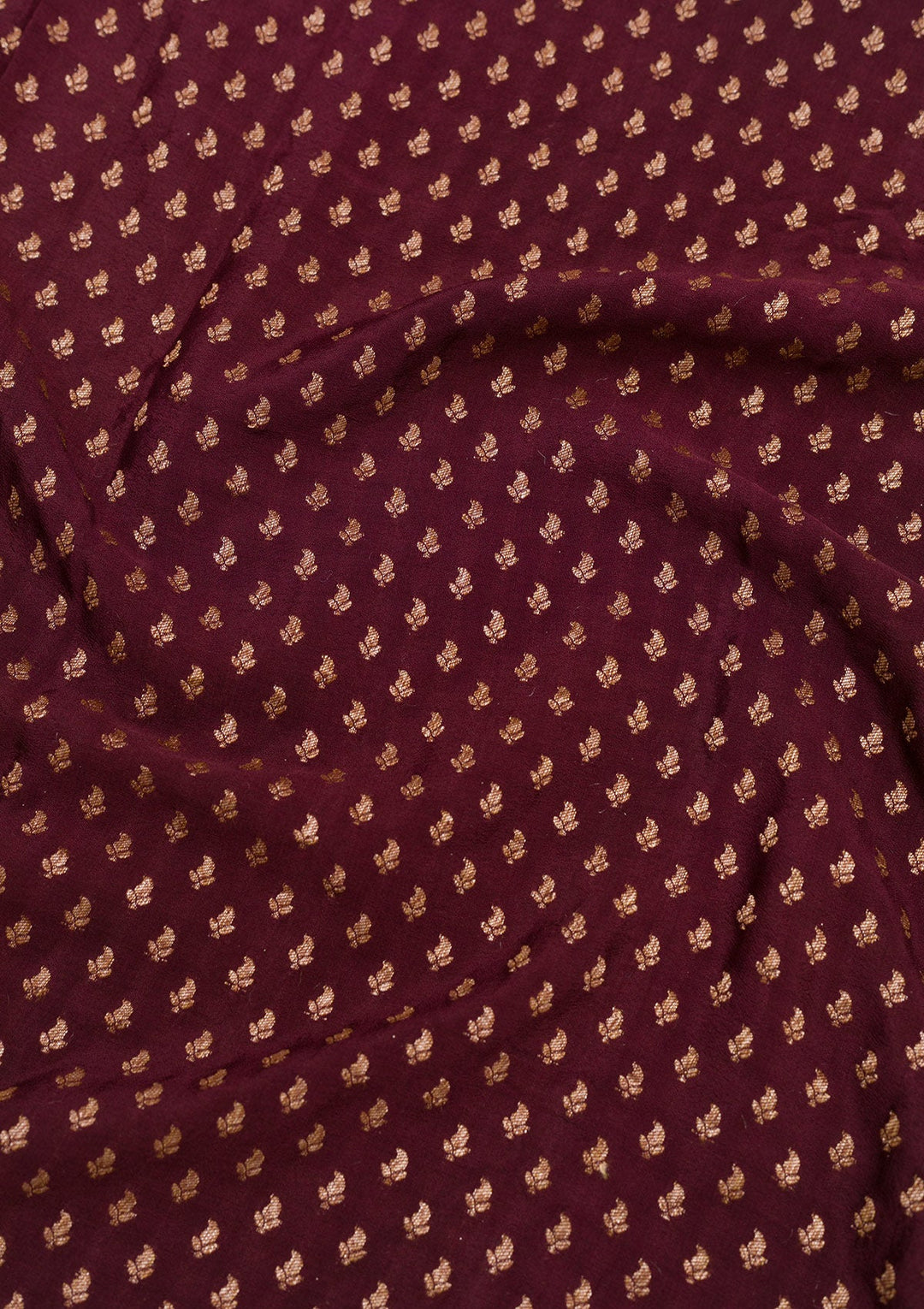 Maroon Zariwork Pure Silk Saree-Koskii