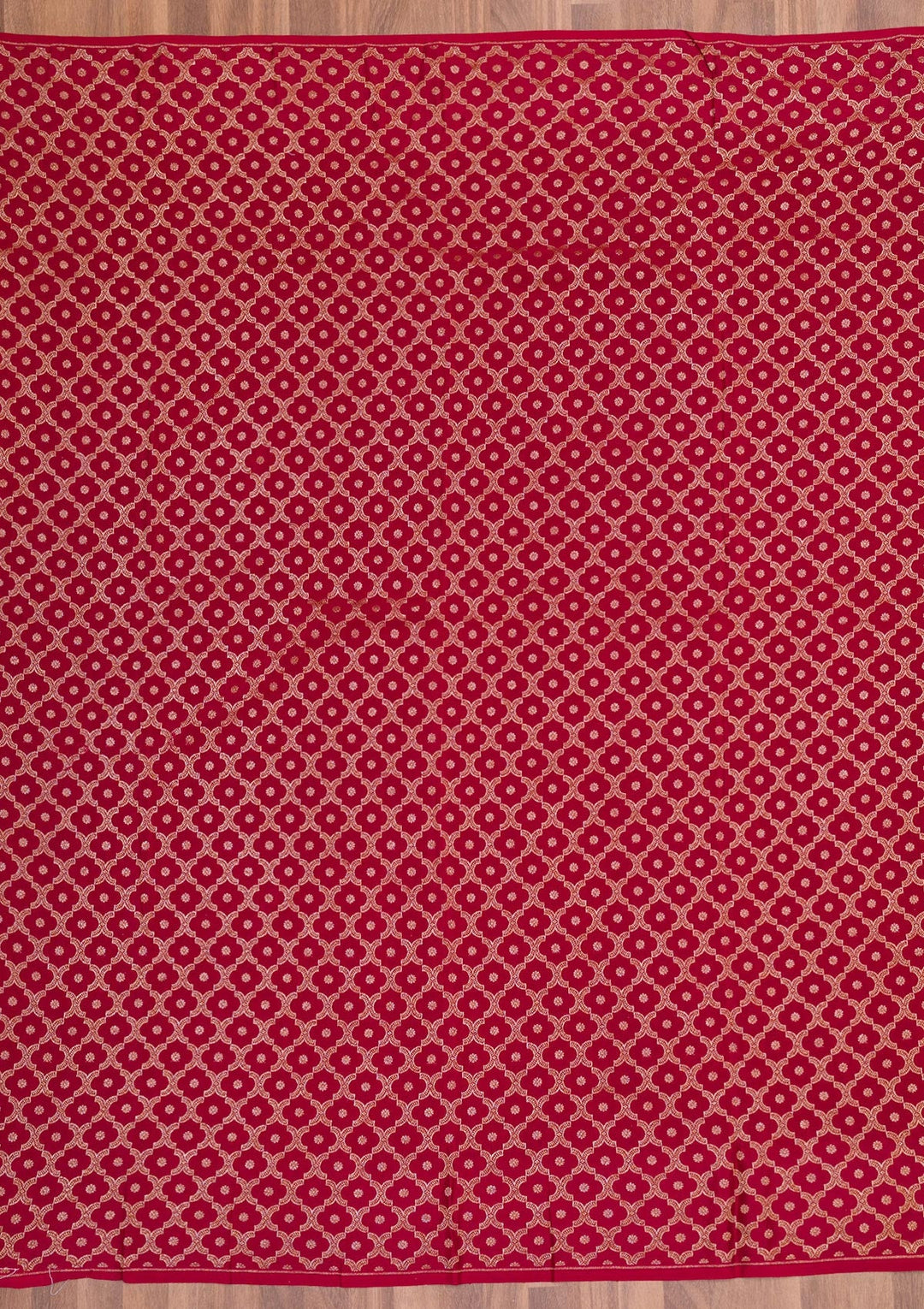 Maroon Zariwork Pure Silk Saree-Koskii