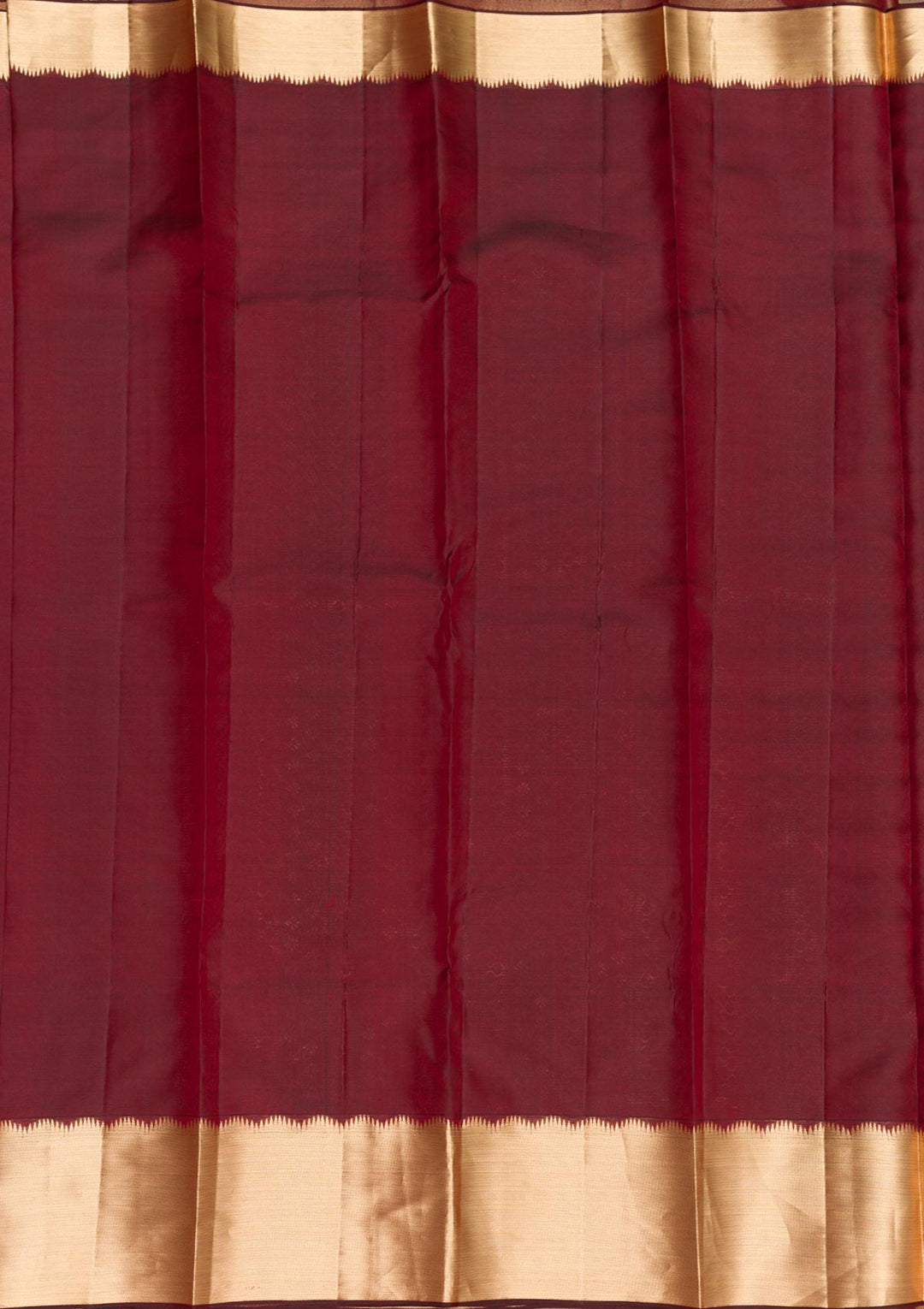 Maroon Zariwork Pure Silk Saree-Koskii