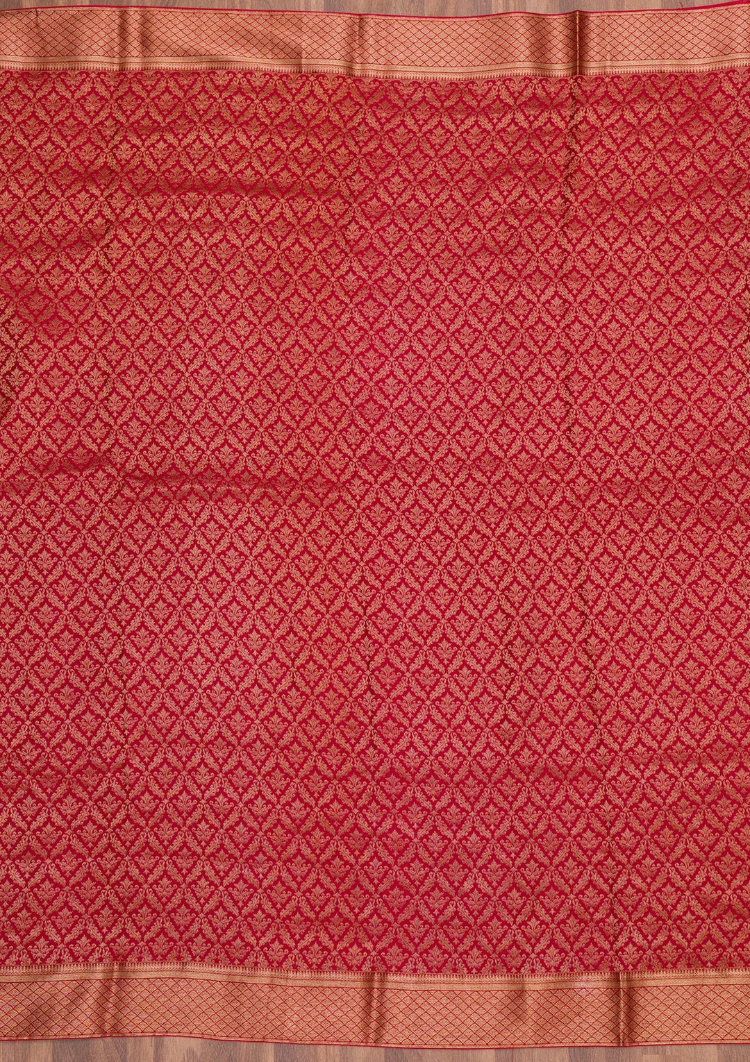 Maroon Zariwork Pure Silk Saree-Koskii