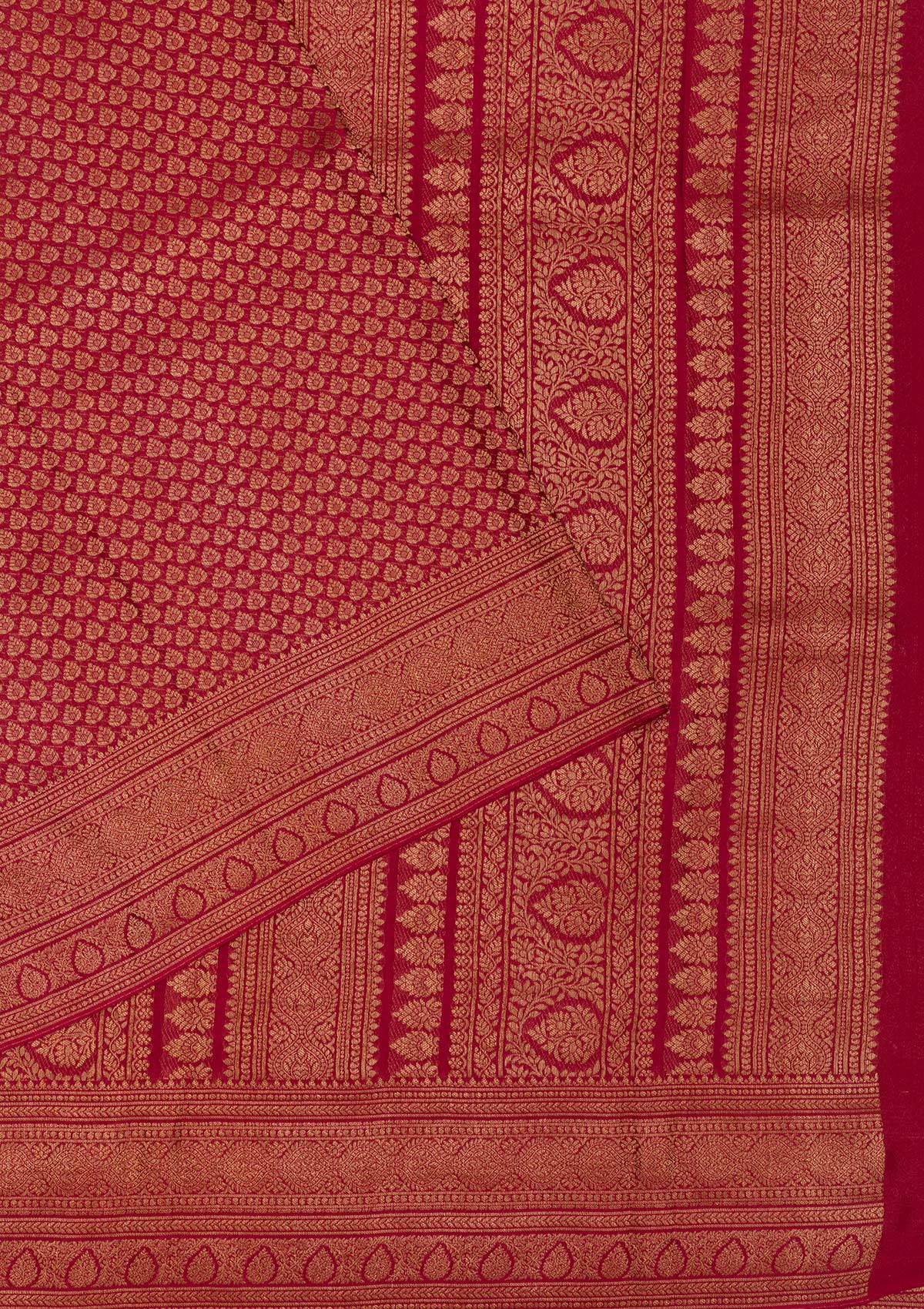 Maroon Zariwork Pure Silk Saree-Koskii