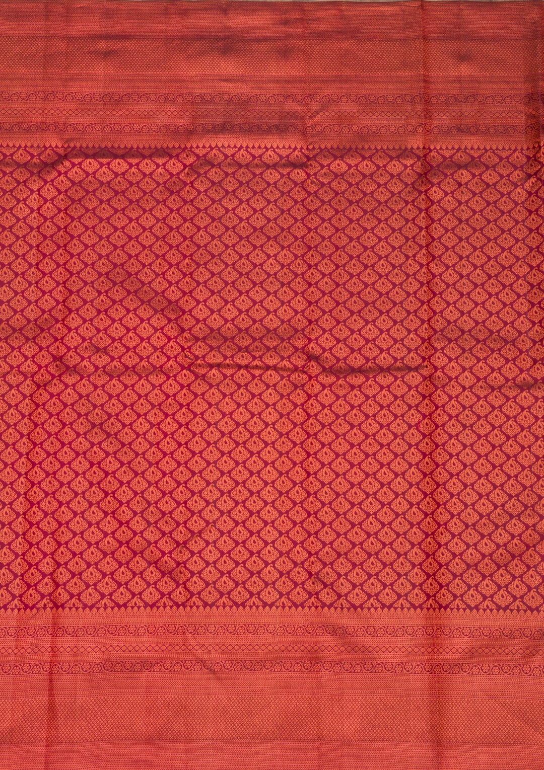 Wine Zariwork Pure Silk Saree-Koskii