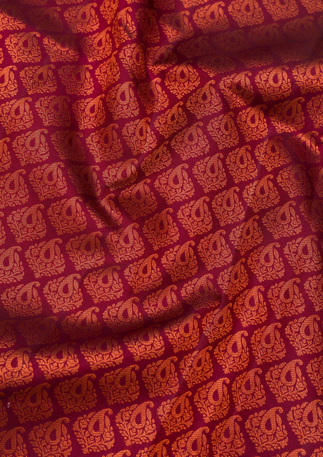 Wine Zariwork Pure Silk Saree-Koskii