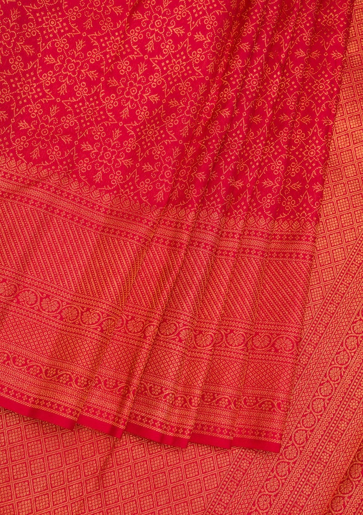 Maroon Zariwork Pure Silk Saree-Koskii