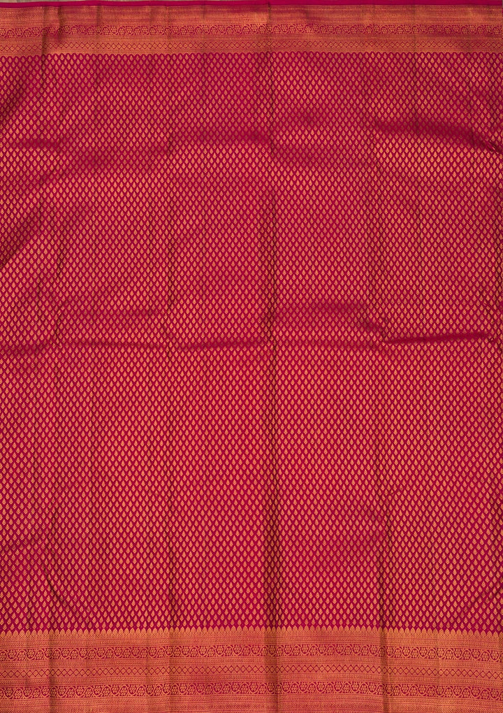 Maroon Zariwork Pure Silk Saree-Koskii