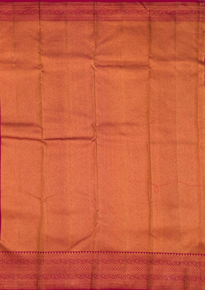 Maroon Zariwork Pure Silk Saree-Koskii