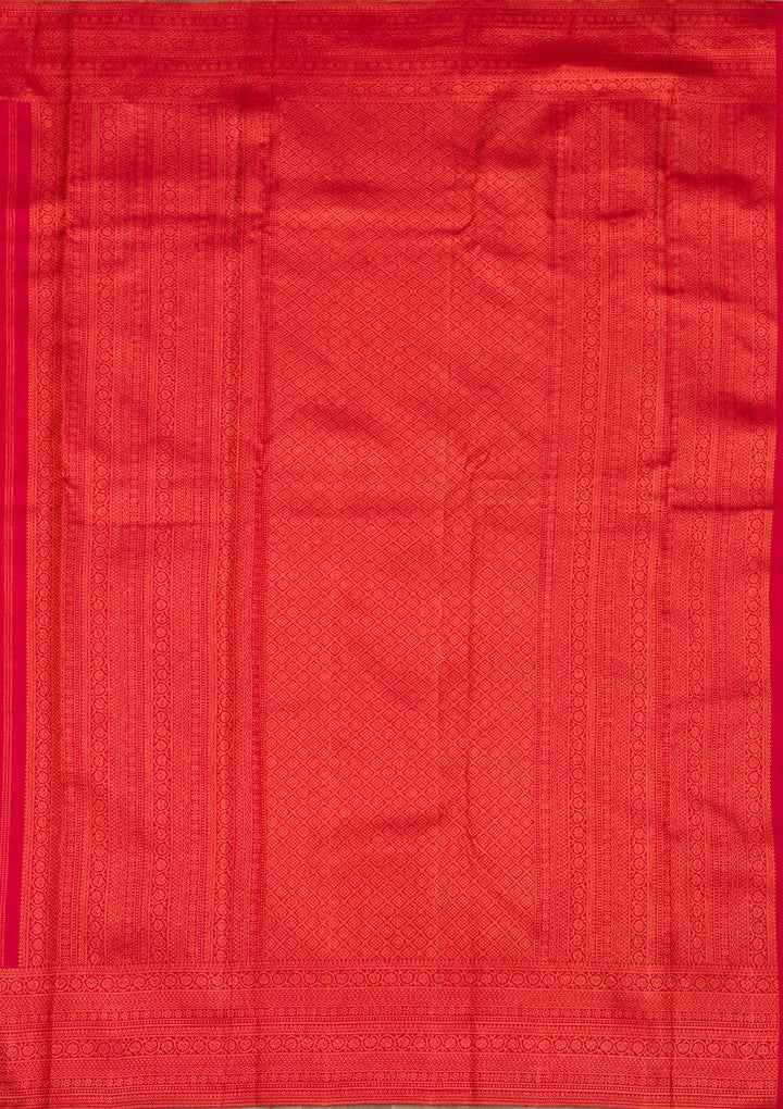 Maroon Zariwork Pure Silk Saree-Koskii