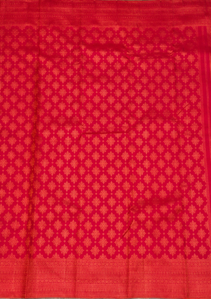 Maroon Zariwork Pure Silk Saree-Koskii