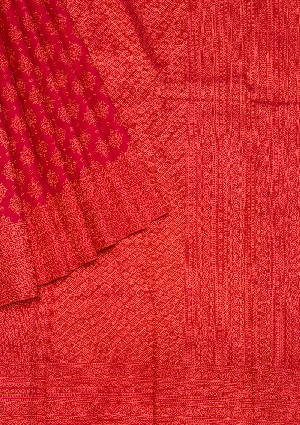 Maroon Zariwork Pure Silk Saree-Koskii