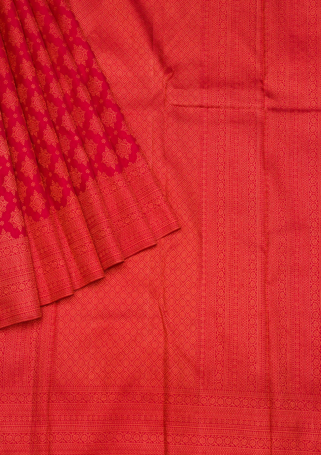 Maroon Zariwork Pure Silk Saree-Koskii