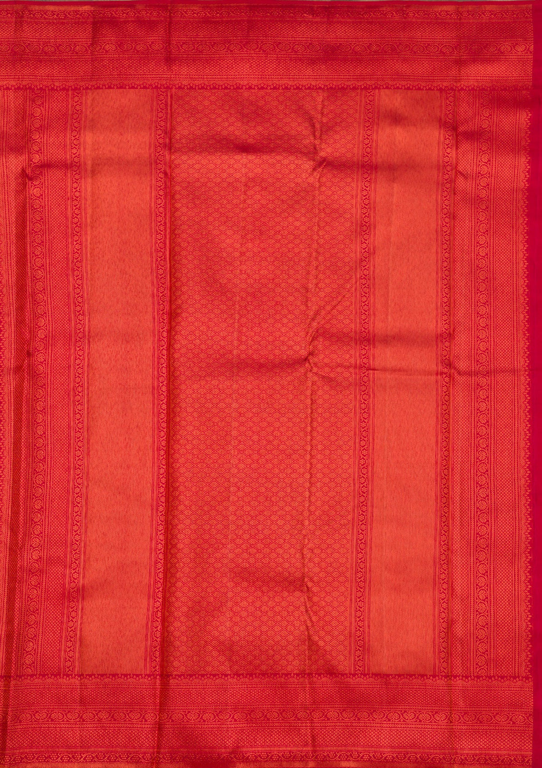 Red Zariwork Pure Silk Saree-Koskii