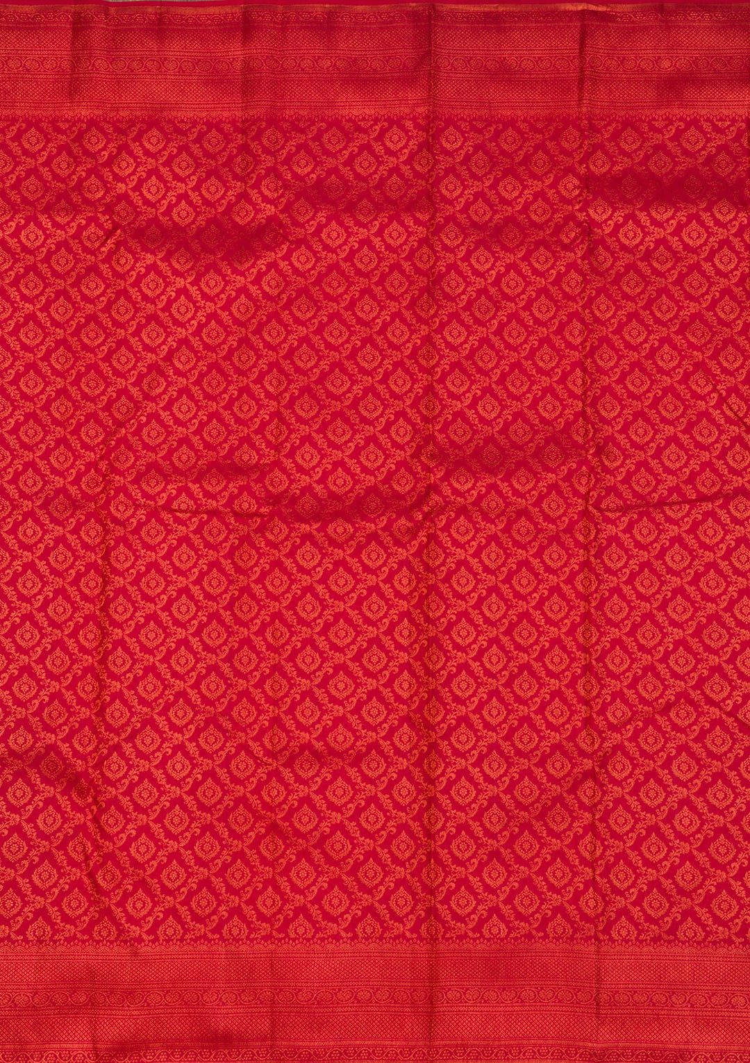 Red Zariwork Pure Silk Saree-Koskii