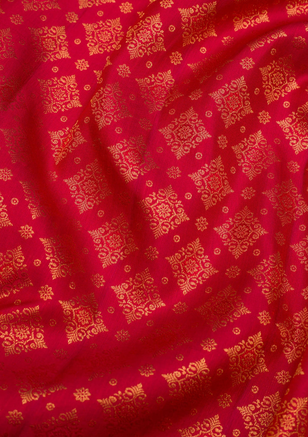 Red Zariwork Pure Silk Saree-Koskii