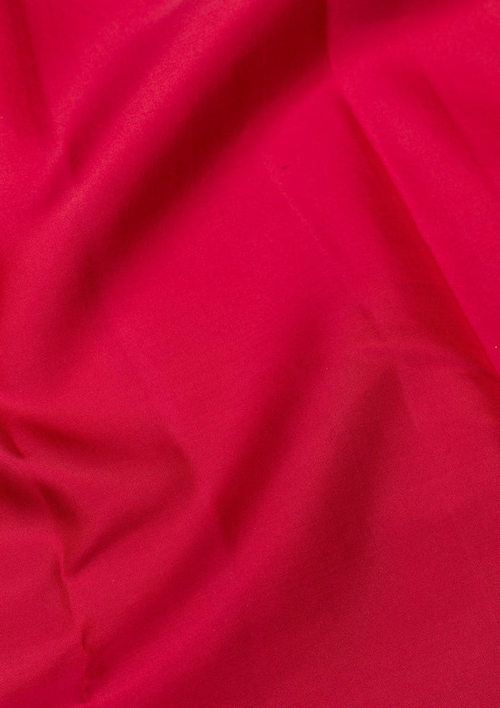 Maroon Zariwork Pure Silk Saree-Koskii