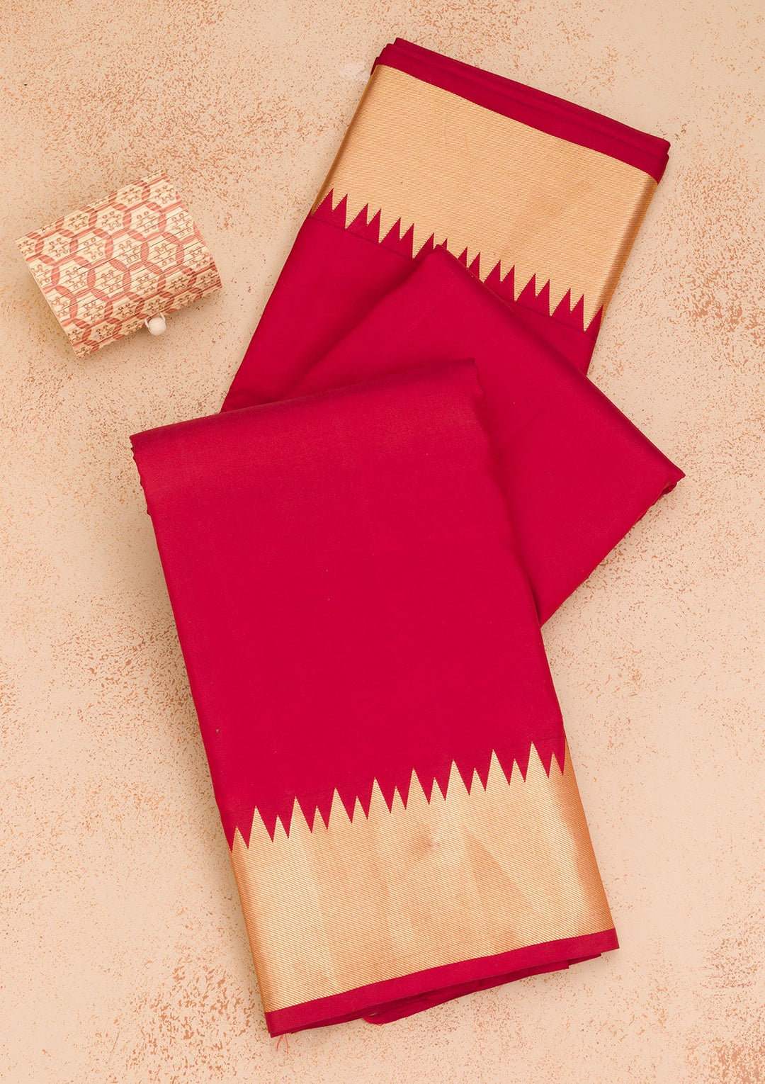 Maroon Zariwork Pure Silk Saree-Koskii