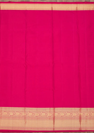 Red Zariwork Pure Silk Saree-Koskii