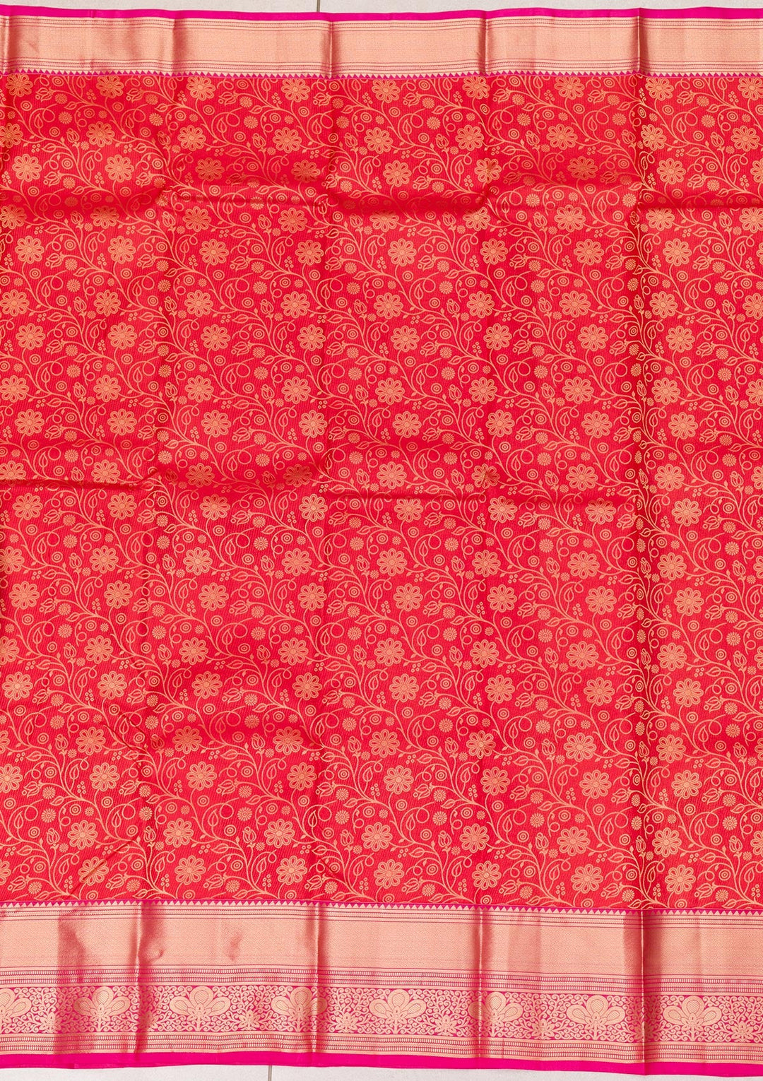 Maroon Zariwork Pure Silk Saree-Koskii