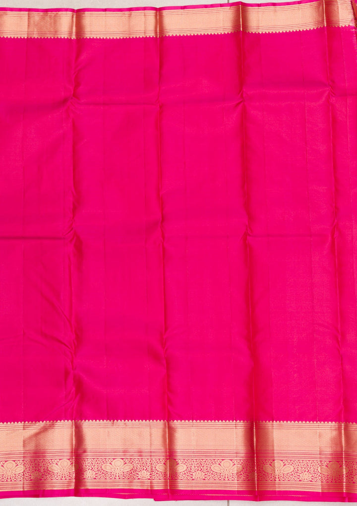 Maroon Zariwork Pure Silk Saree-Koskii