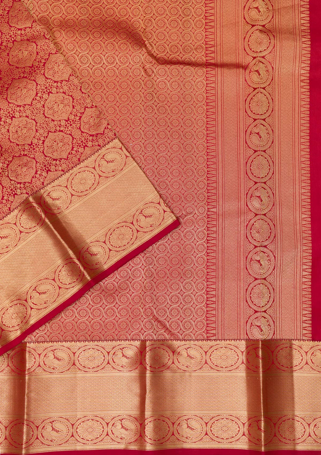 Maroon Zariwork Pure Silk Saree-Koskii