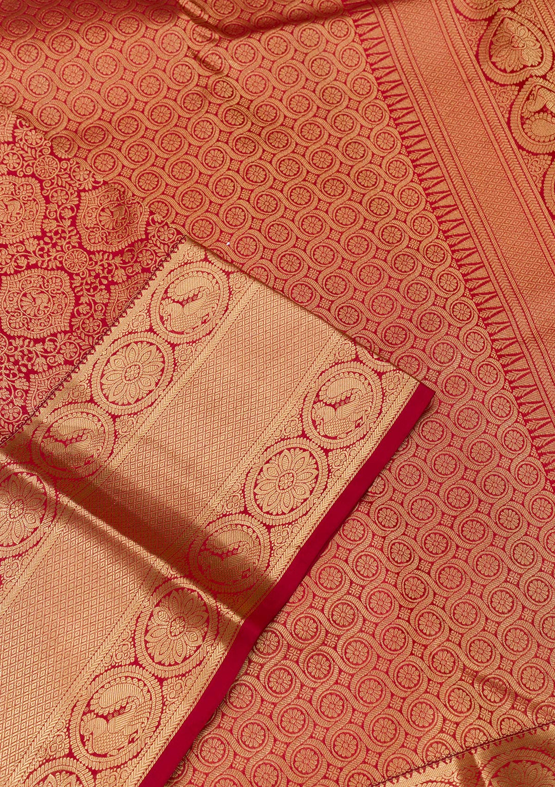 Maroon Zariwork Pure Silk Saree-Koskii