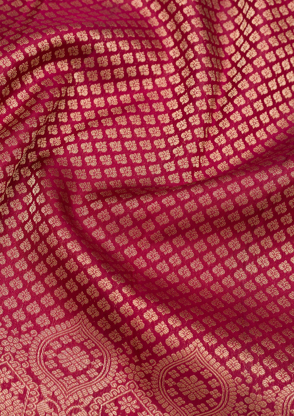 Maroon Zariwork Pure Silk Saree-Koskii