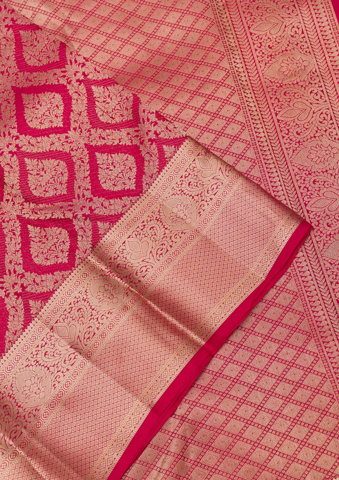 Maroon Zariwork Pure Silk Saree-Koskii