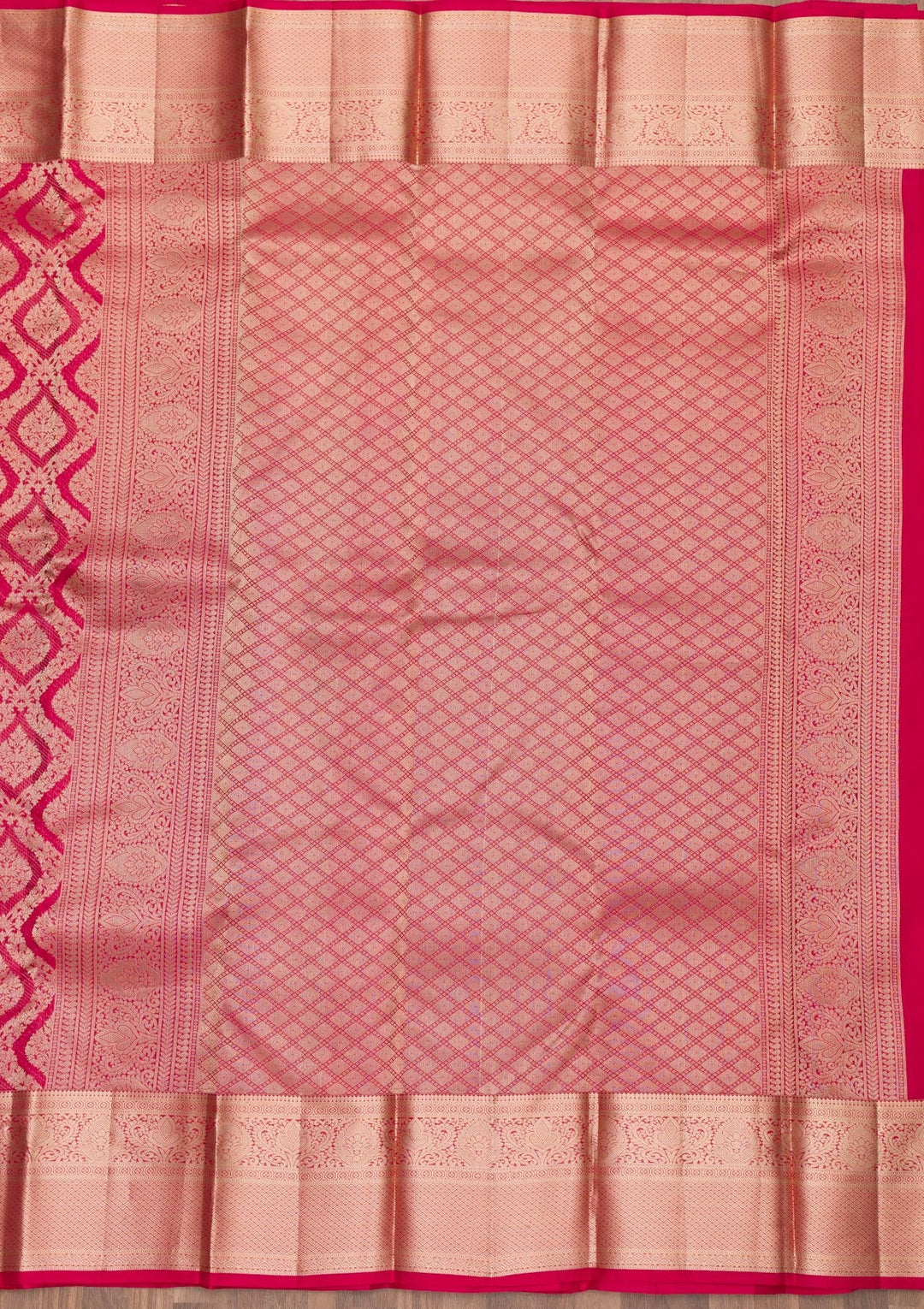 Maroon Zariwork Pure Silk Saree-Koskii