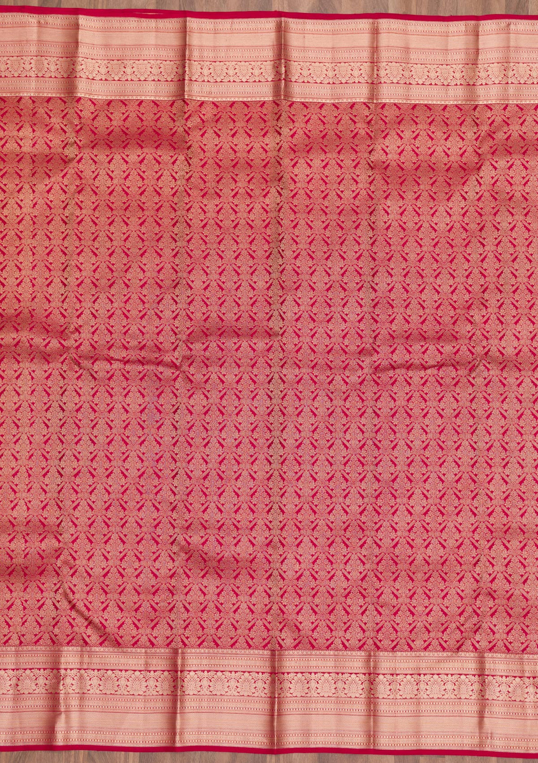 Maroon Zariwork Pure Silk Saree-Koskii