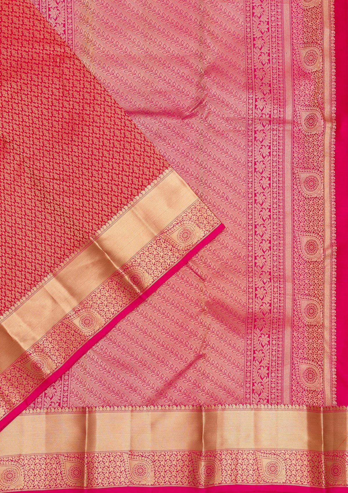 Maroon Zariwork Pure Silk Saree-Koskii