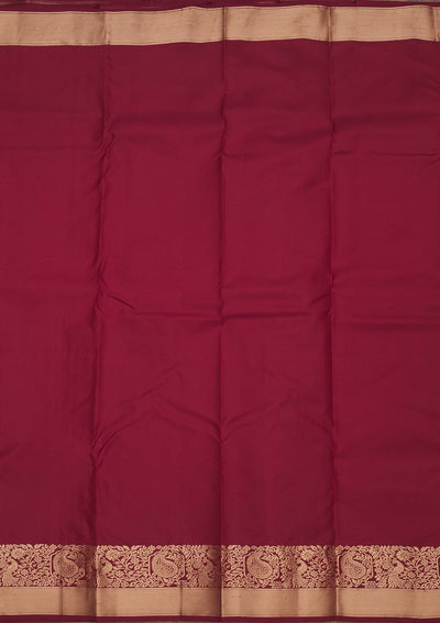 Maroon Zariwork Pure Silk Saree