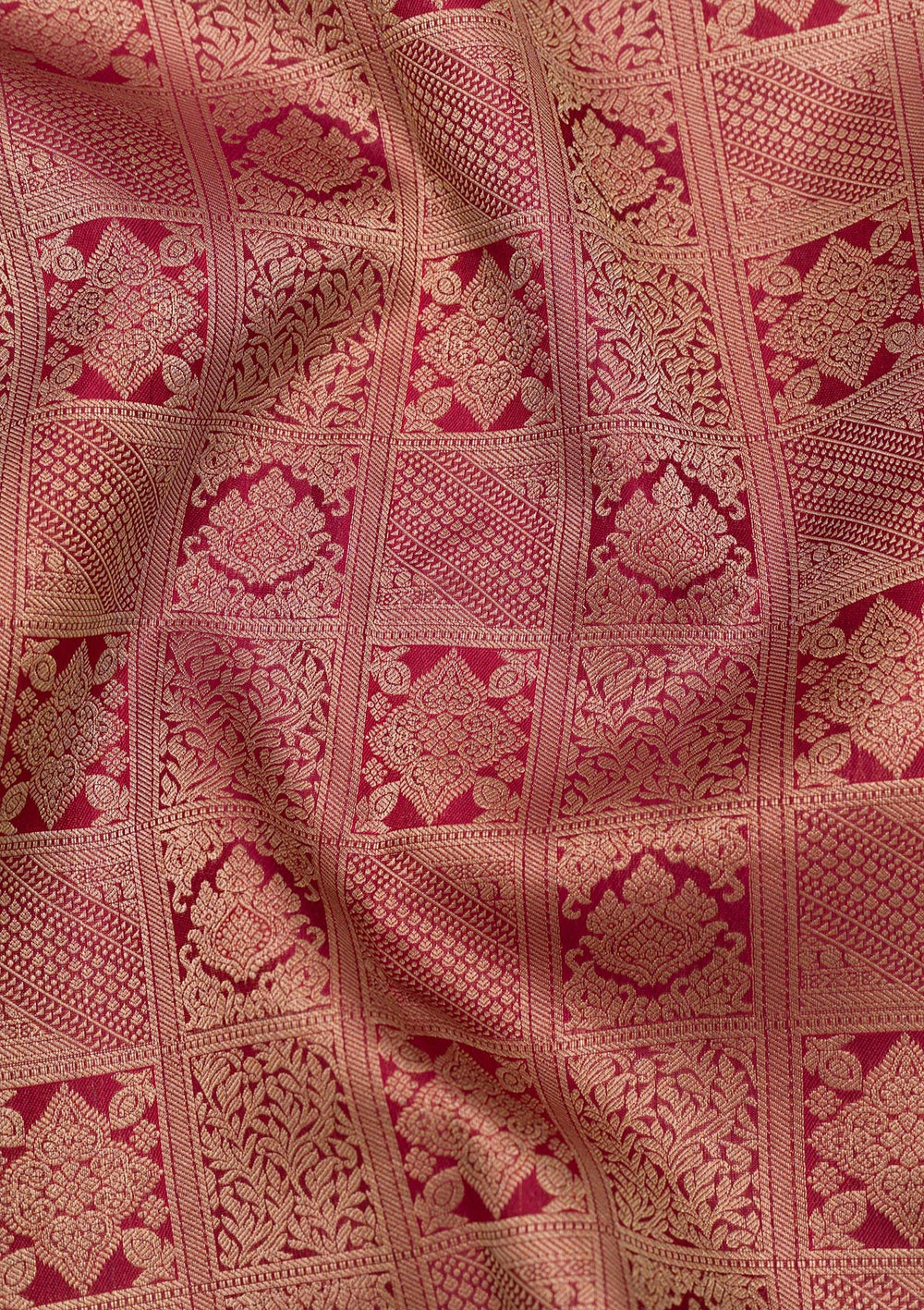 Maroon Zariwork Pure Silk Saree-Koskii