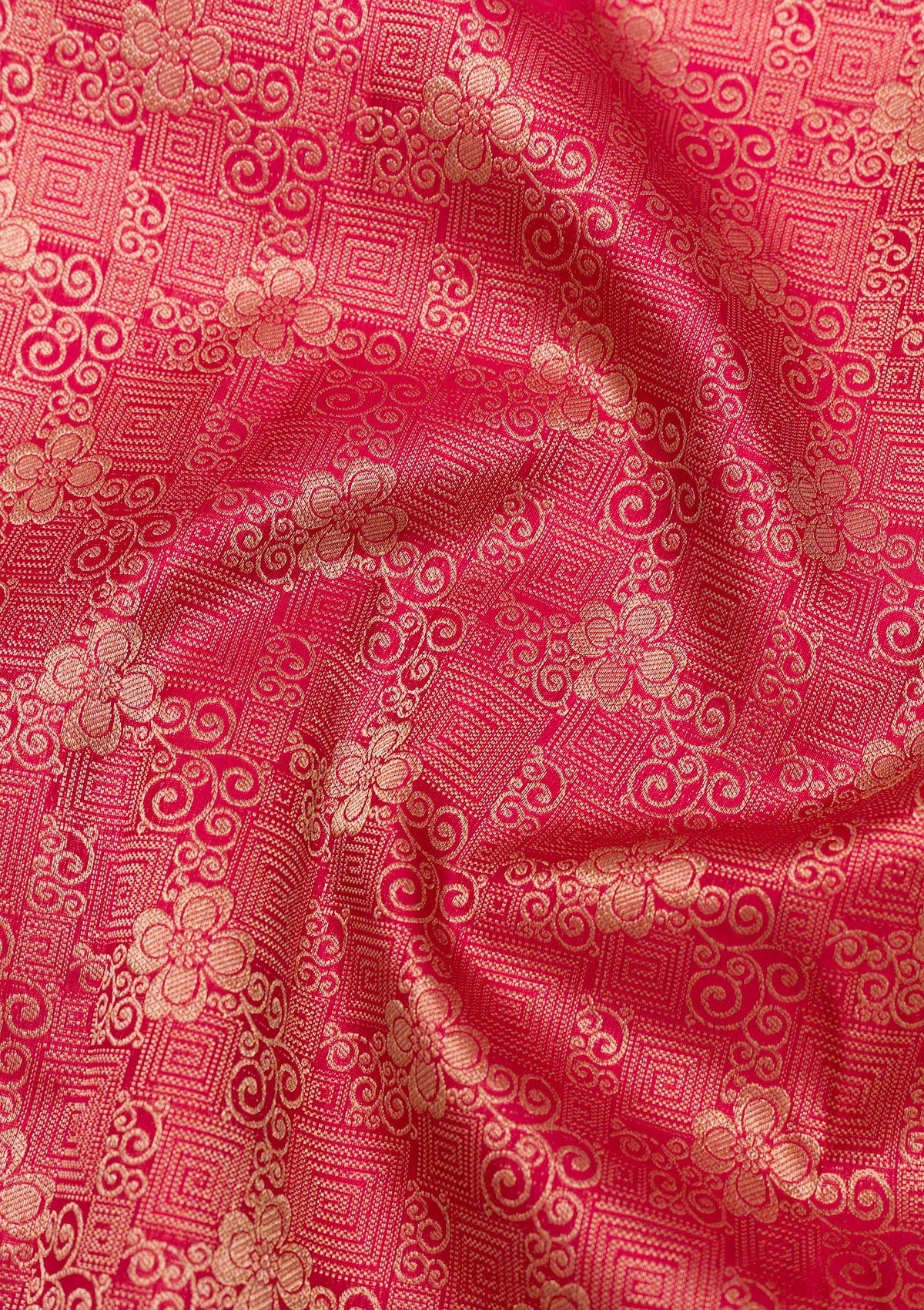 Maroon Zariwork Pure Silk Saree-Koskii