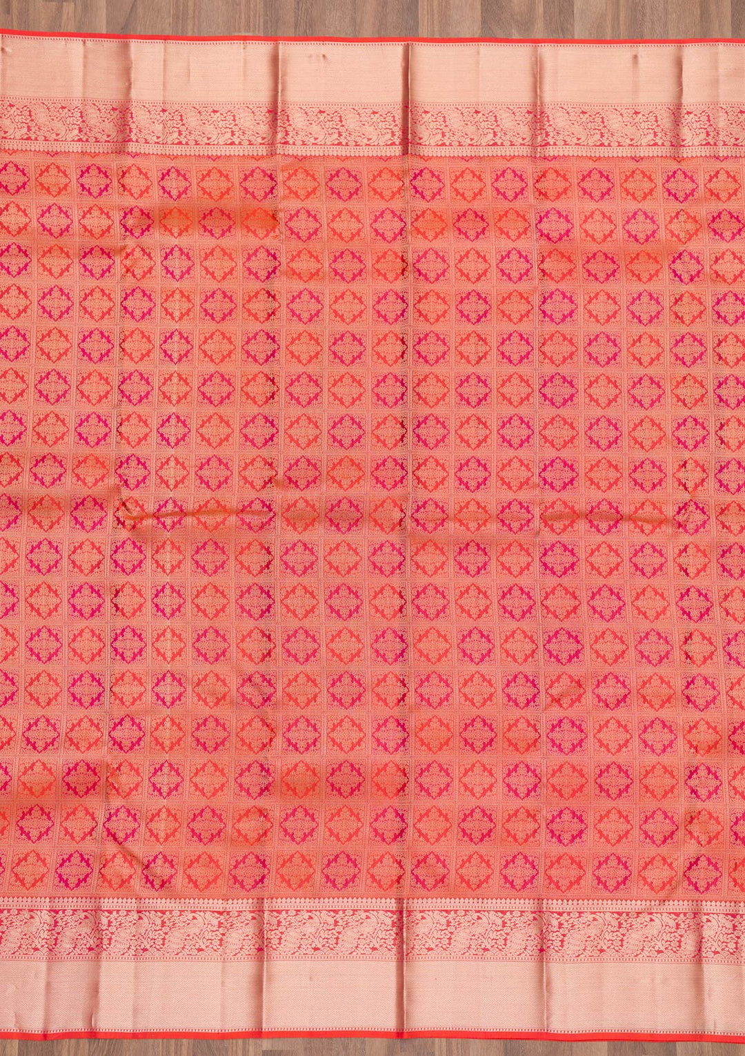 Maroon Zariwork Pure Silk Saree-Koskii