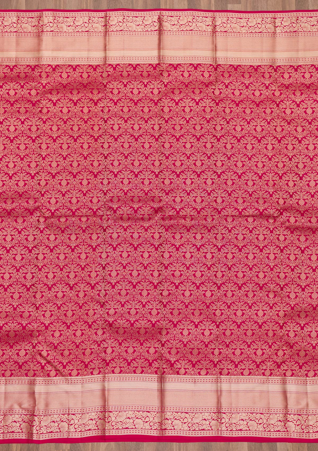 Maroon Zariwork Pure Silk Saree-Koskii