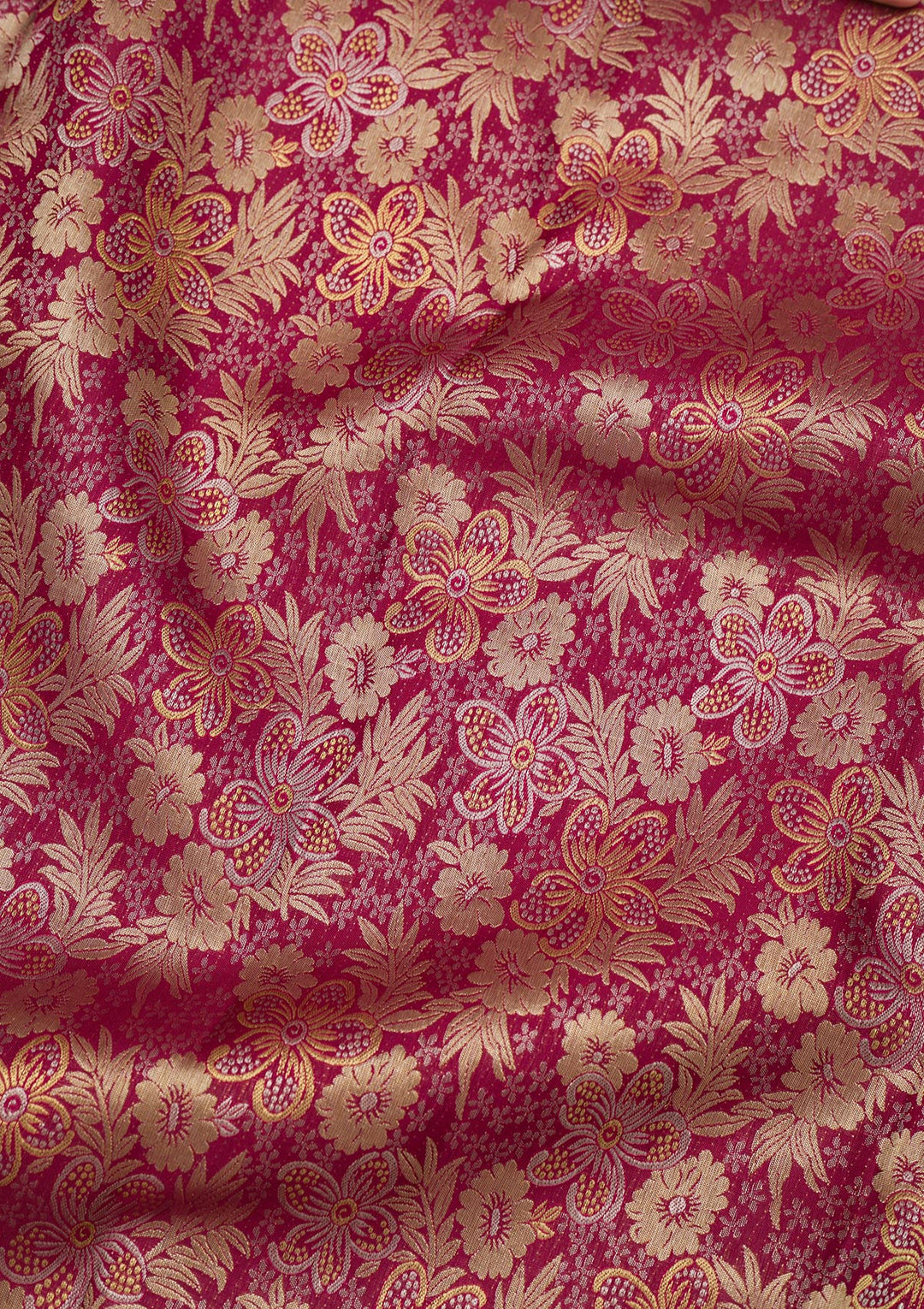 Maroon Zariwork Pure Silk Saree-Koskii