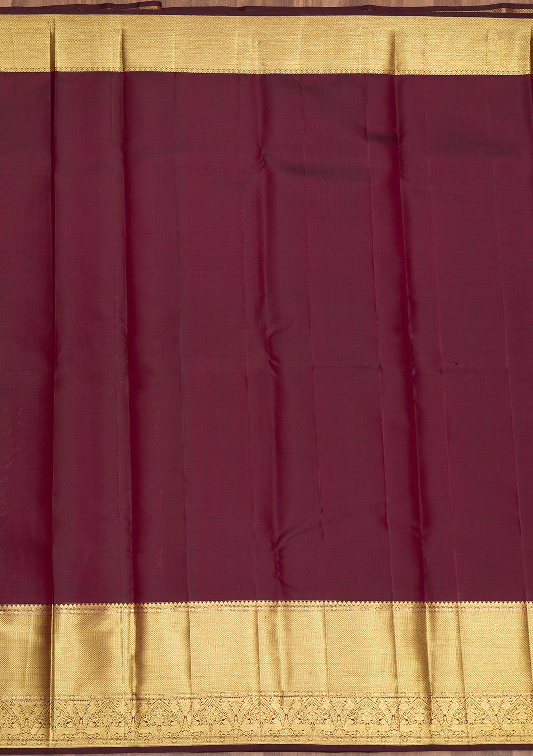 Maroon Zariwork Pure Silk Saree-Koskii