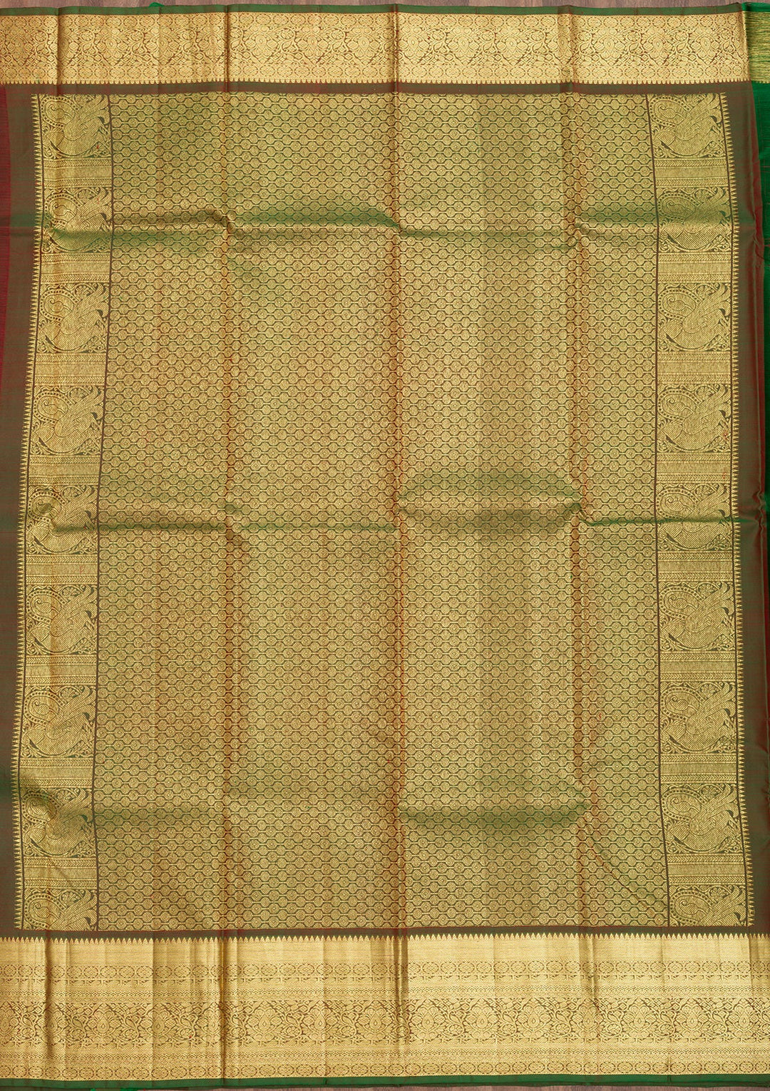 Maroon Zariwork Pure Silk Saree-Koskii
