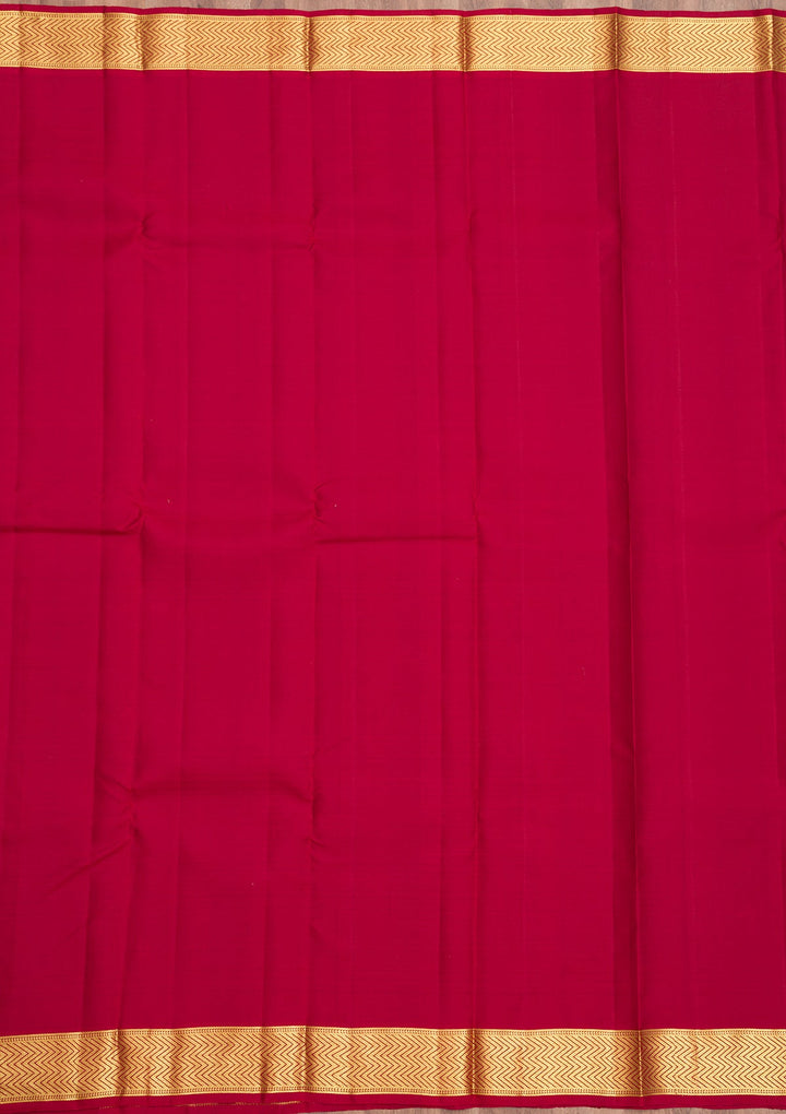 Maroon Zariwork Pure Silk Saree-Koskii