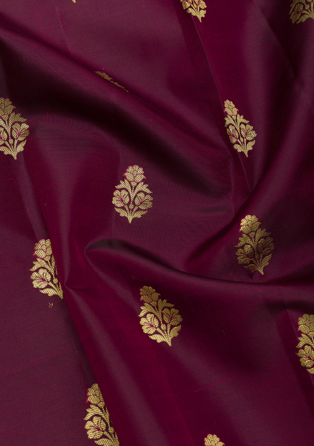 Maroon Zariwork Pure Silk Saree-Koskii