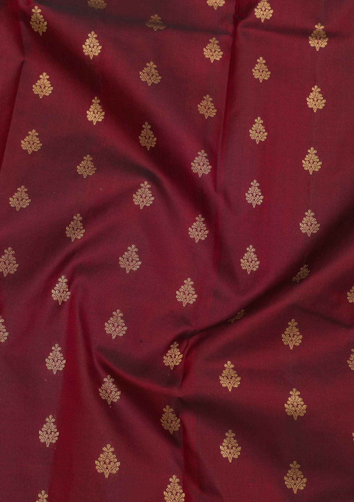 Maroon Zariwork Pure Silk Saree-Koskii