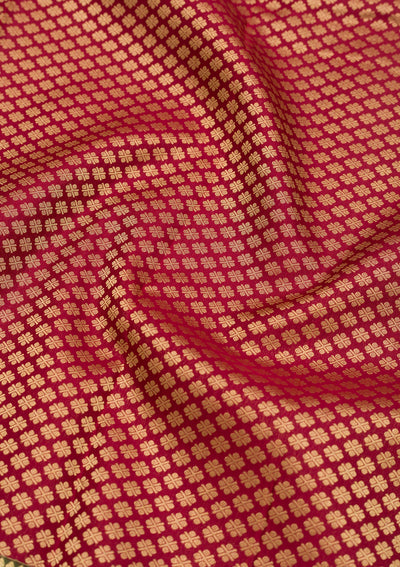 Maroon Zariwork Pure Silk Saree-Koskii