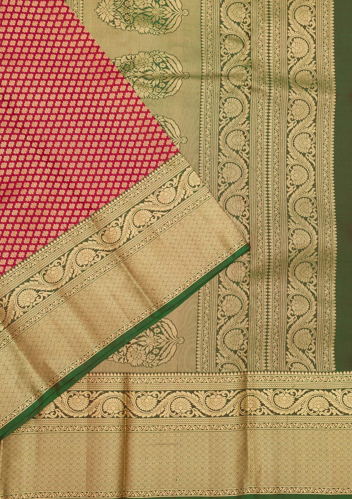 Maroon Zariwork Pure Silk Saree-Koskii