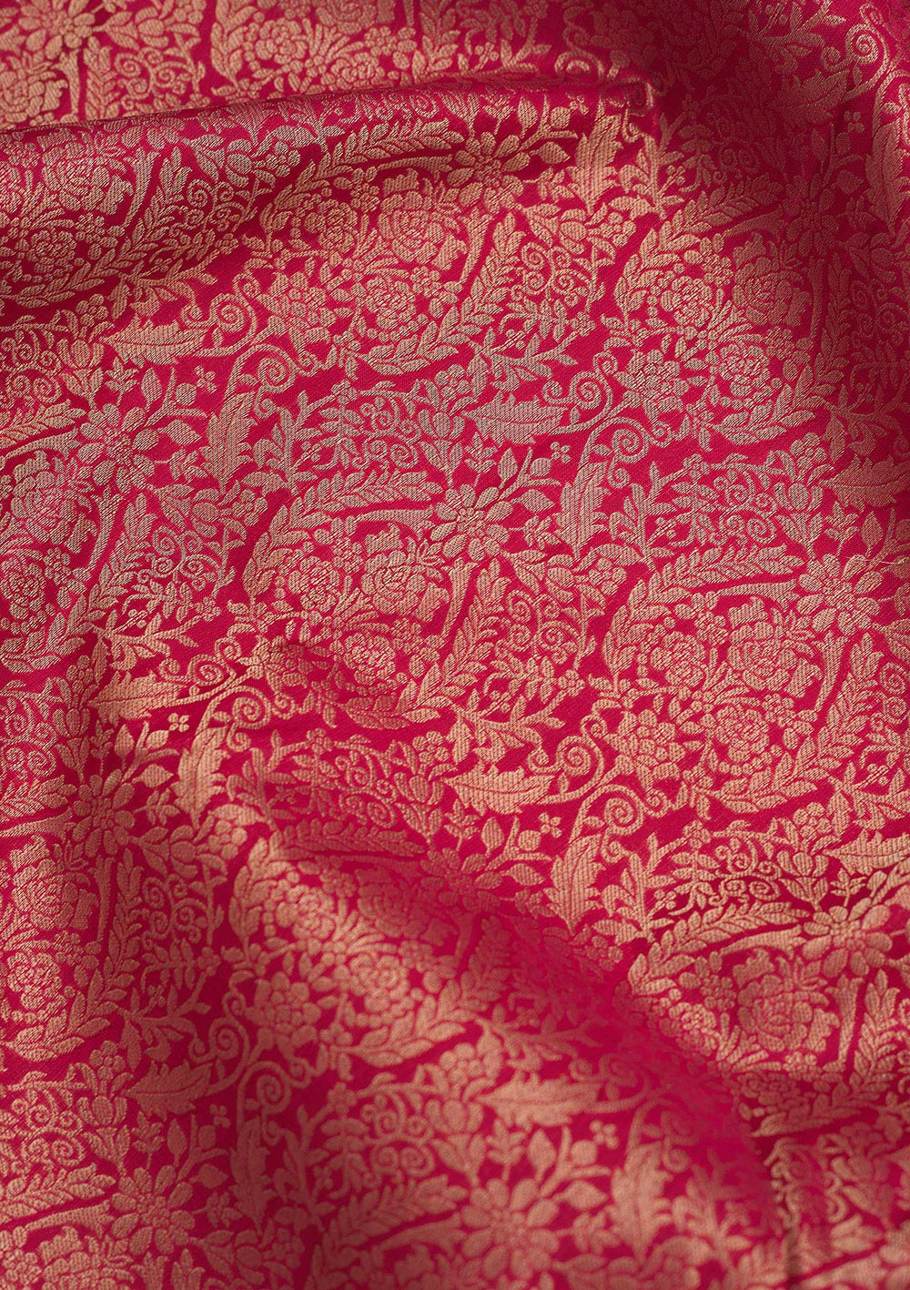 Maroon Zariwork Pure Silk Saree-Koskii
