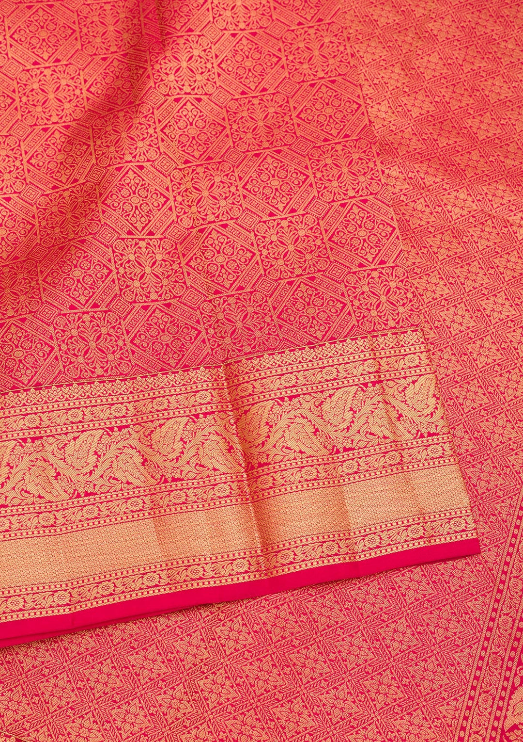 Maroon Zariwork Pure Silk Saree-Koskii